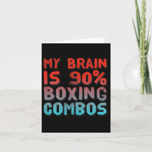 Tarjeta Mi Cerebro Es El 90% Boxer De Boxeo Combos De Boxe