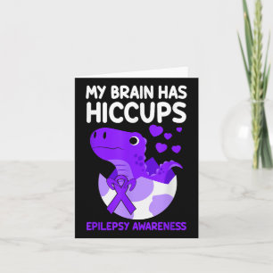 Tarjeta Mi Cerebro Tiene Epilepsia De Cinta Púrpura