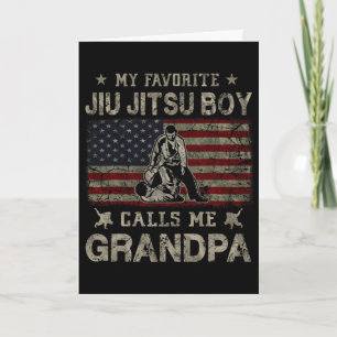 Tarjeta Mi chico favorito de Jiu Jitsu me llama abuelo pad