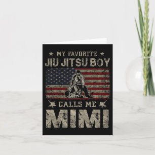 Tarjeta Mi chico favorito de Jiu Jitsu me llama Mimi Día d