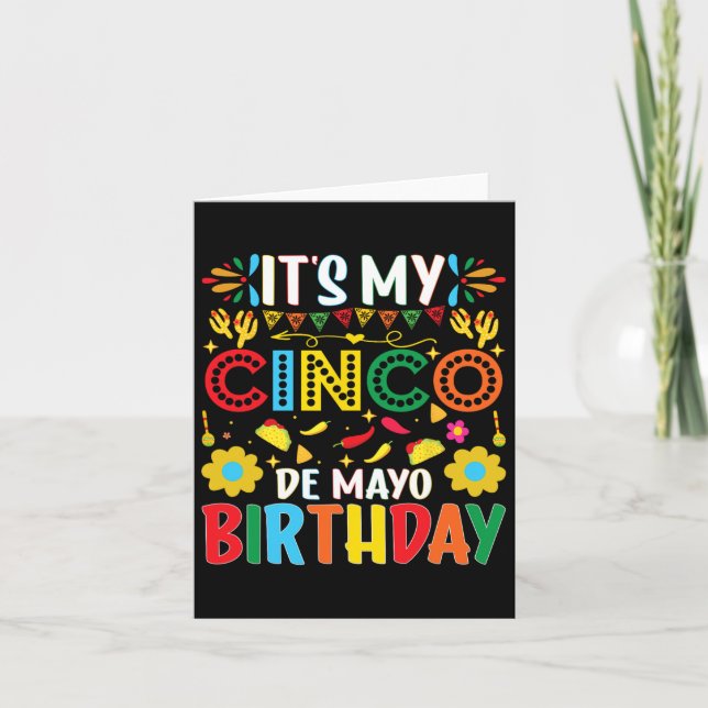 Tarjeta Mi Cinco De Mayo Feliz Cinco De Mayo (Anverso)