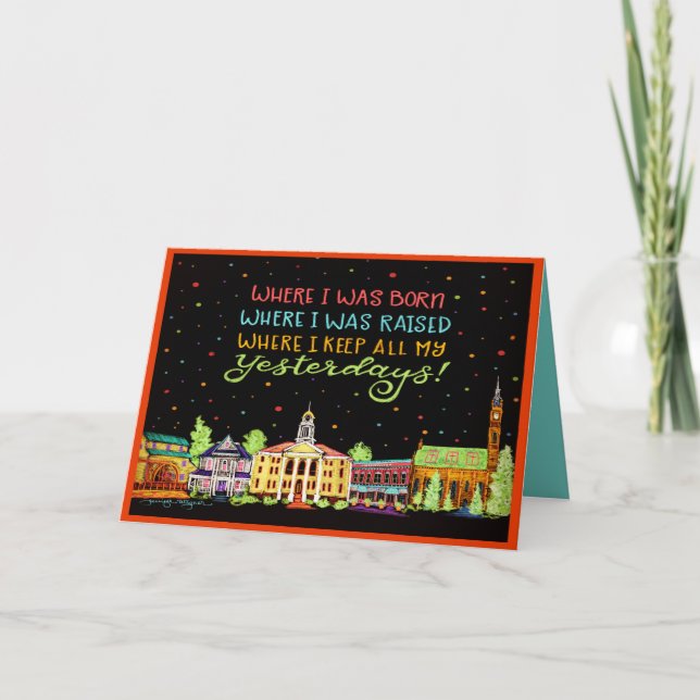 Tarjeta Mi ciudad natal (Anverso)