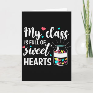 Tarjeta Mi Cl Está Lleno De Corazón Dulce Día De San Valen