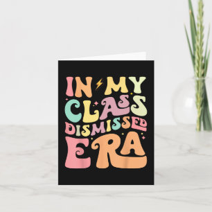 Tarjeta Mi clase despedida era feliz último día de escuela
