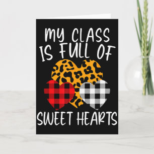 Tarjeta Mi Clase Está Llena De Dulces Amigas Profesor Dive