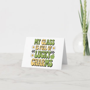 Tarjeta Mi Clase Está Llena De Encantos De La Suerte Maest