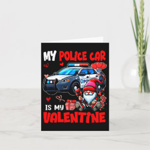 Tarjeta Mi coche de policía es mi equipo de conductor del 