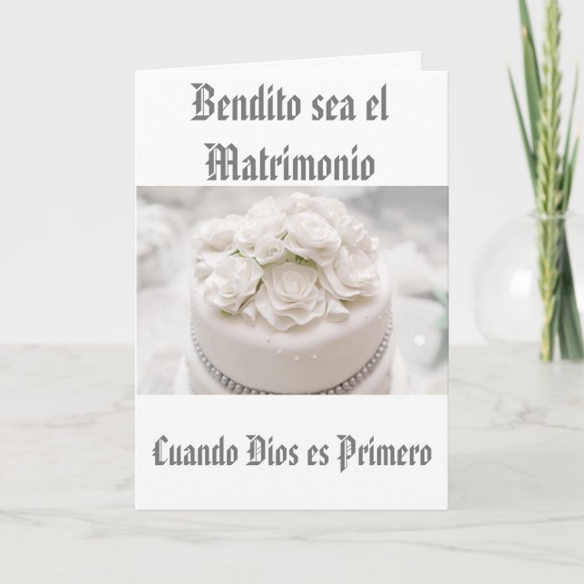 Tarjeta Mi colección de Bodas bendecida es el matrimonio (Anverso)