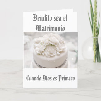 Tarjeta Mi colección de Bodas bendecida es el matrimonio