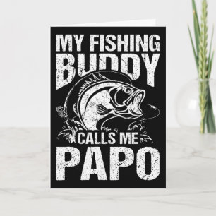 Tarjeta Mi compañero de pesca me llama Papo Día del Padre 