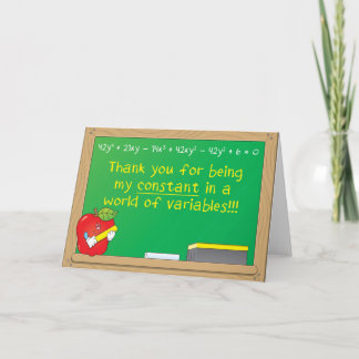 Tarjeta Mi constante en un mundo de variables