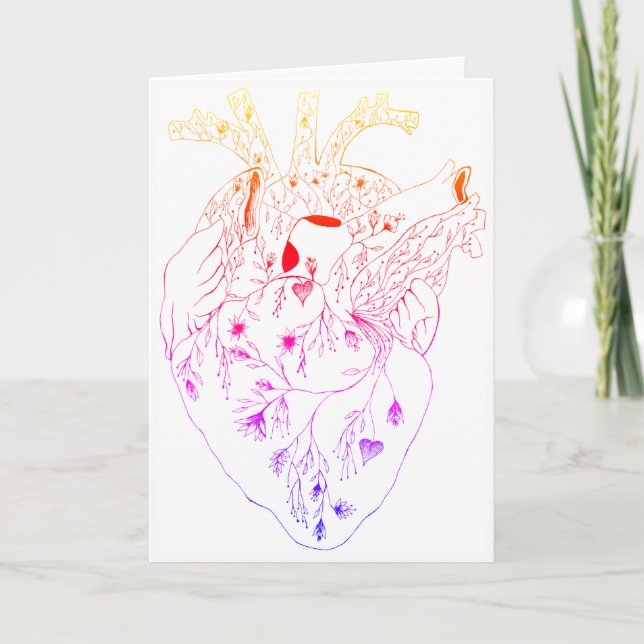 Tarjeta Mi corazón crece (Anverso)