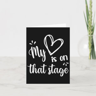 Tarjeta Mi Corazón Está En Ese Escenario Bailar Mamá Día d