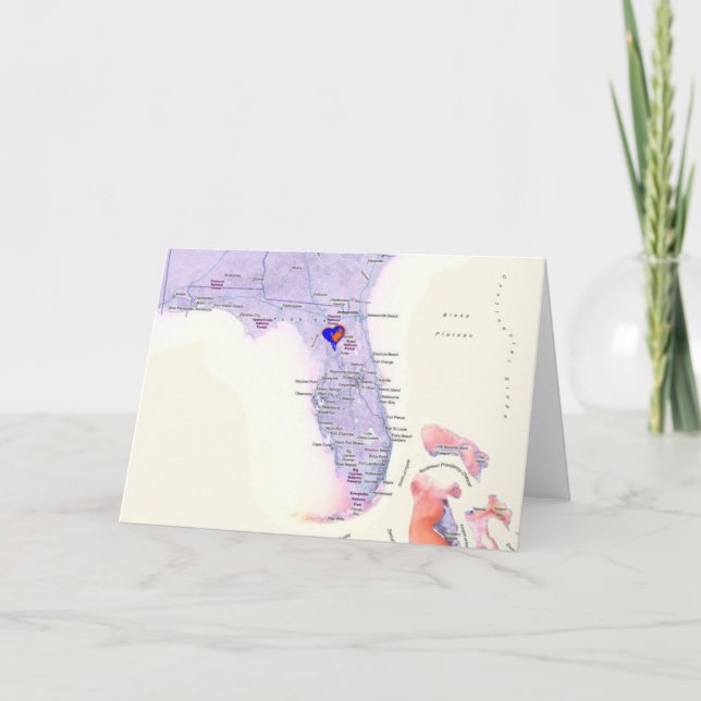 Tarjeta Mi Corazón Gana En Florida (Anverso)