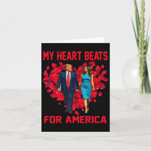 Tarjeta Mi Corazón Gana Por Estados Unidos Trump El día de