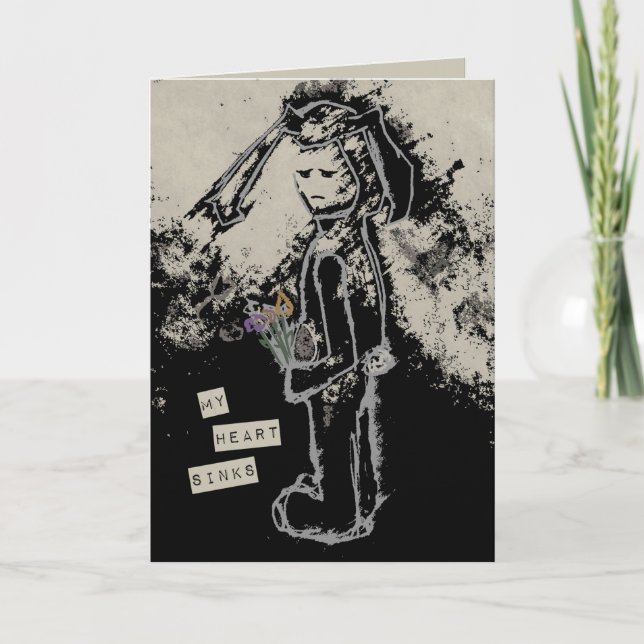 Tarjeta mi corazón hunde la sinibunny simpatía (Anverso)