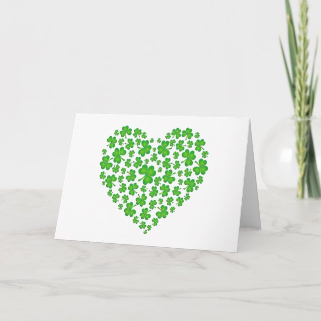 Tarjeta Mi corazón irlandés (Anverso)