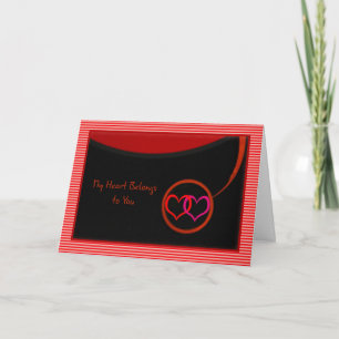 Tarjeta Mi corazón le pertenece a San Valentín