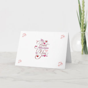 TARJETA ***MI CORAZÓN TE PERTENECE*** NUESTRO ANIVERSARIO