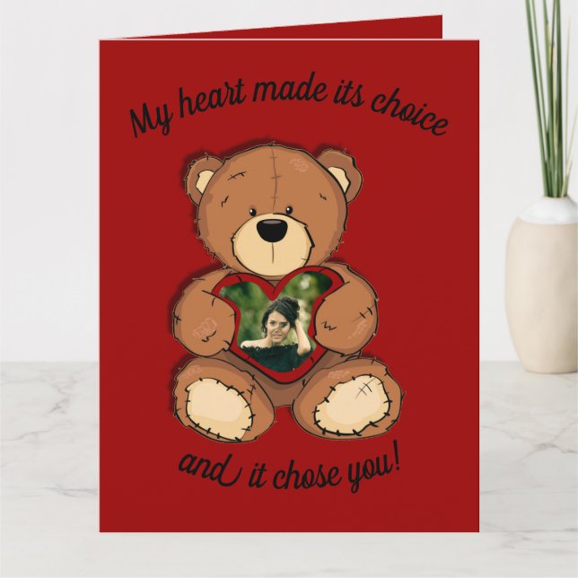 Tarjeta Mi corazón tomó su decisión, (Anverso)