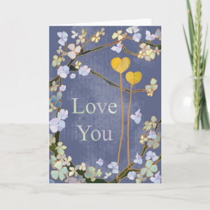 Tarjeta Mi corazón y tu corazón: Te amo