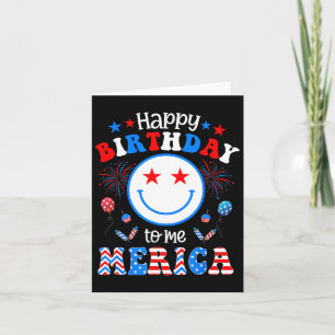 Tarjeta Mi cumpleaños, 4 de julio, Día de la Independencia