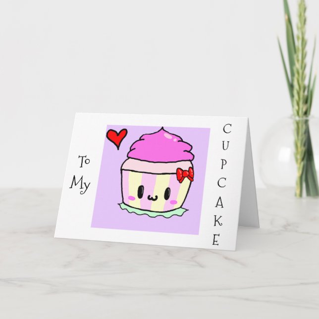 TARJETA MI CUPCAKE-NADIE ES MÁS DULCE QUE "TÚ" CUMPLEAÑOS (Anverso)