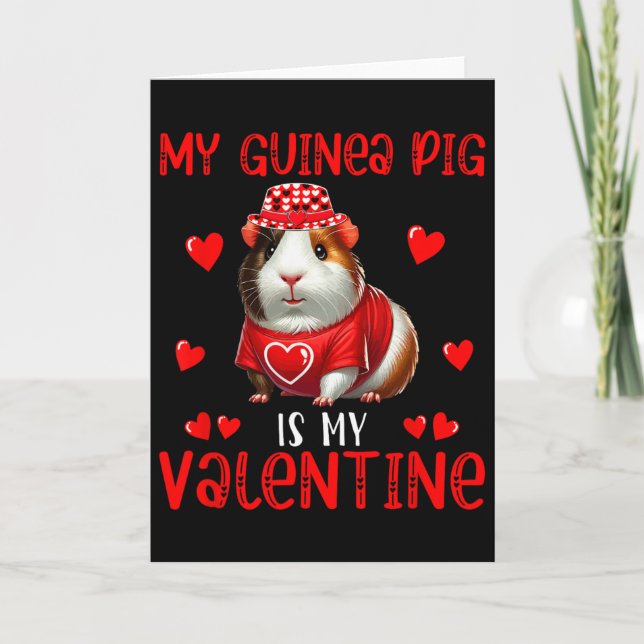 Tarjeta Mi Cuy Es Mi San Valentín Corazones Rodeo Combinad (Anverso)