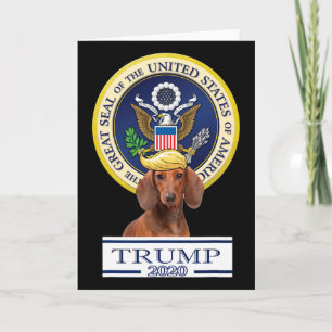 Tarjeta Mi Dachshund por Trump