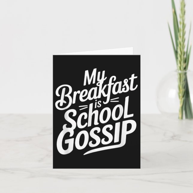 Tarjeta Mi Desayuno Es Un Sorbo Escolar (Anverso)