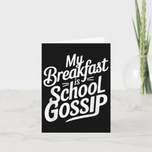 Tarjeta Mi Desayuno Es Un Sorbo Escolar