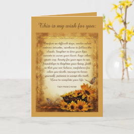 Tarjeta Mi deseo por ti poema de Ralph Waldo Emerson