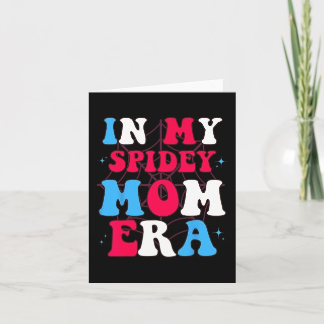 Tarjeta Mi Día de la Madre Spidey Mom (Anverso)