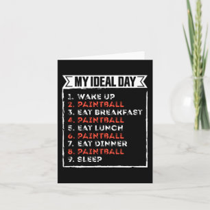 Tarjeta Mi Día Ideal Regalo de Cumpleaños Divertido de Pai