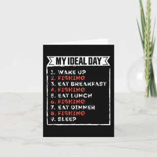 Tarjeta Mi Día Ideal Regalo de Cumpleaños Divertido de Pes