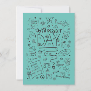 Tarjeta Mi día perfecto - Pensamiento positivo 2