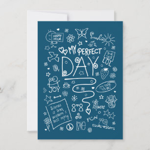 Tarjeta Mi día perfecto - Pensamiento positivo 2a