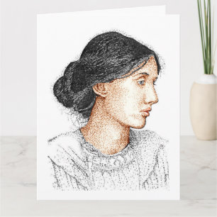 Tarjeta Mi dibujo a tinta de Virginia Woolf de 2004 tarjet