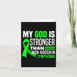 Tarjeta Mi Dios Es Más Fuerte Que El Linfoma No Hodgkin Co