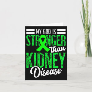 Tarjeta Mi Dios Es Más Fuerte Que La Enfermedad Renal Por