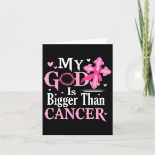Tarjeta Mi Dios Es Más Grande Que El Cáncer De Mama