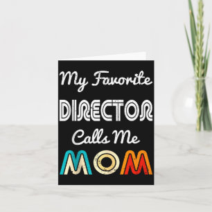 Tarjeta Mi director favorito me llama mamá divertida pelíc