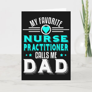 Tarjeta Mi enfermera practicante favorita me llama papá pa
