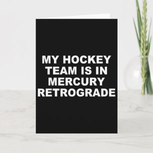 Tarjeta Mi equipo de hockey está en diseño de Mercurio ret
