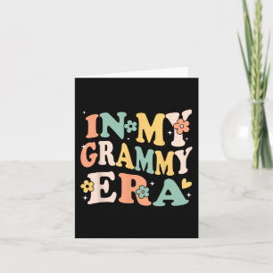 Tarjeta Mi Era de Grammy Divertido Sarcástico Groovy Retro