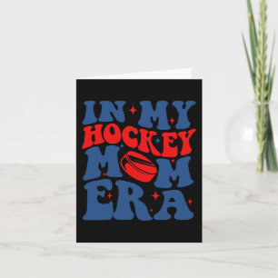Tarjeta Mi Era de Mamá de Hockey Groovy Mamá de Hockey sob