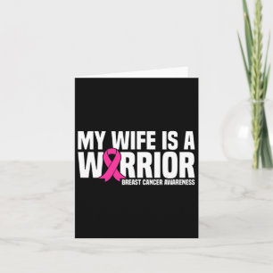 Tarjeta Mi Esposa Es Un Guerrero Con Cáncer De Mama De Cin