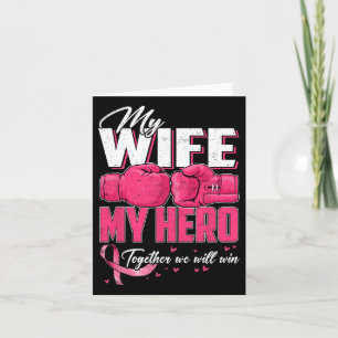 Tarjeta Mi Esposa Mi Héroe Juntos Ganaremos Cáncer De Mama