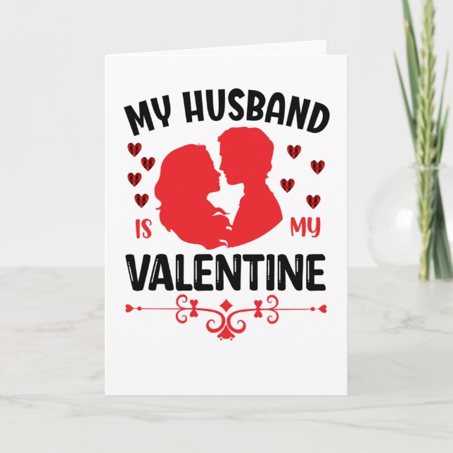 Tarjeta Mi Esposo Es Mi El día de San Valentín Divertido D (Anverso)
