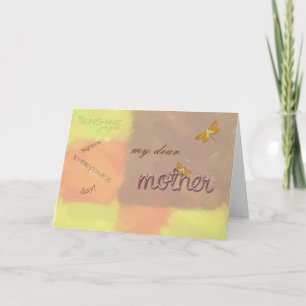 Tarjeta mi estimada madre